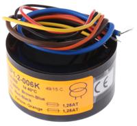0015p1-2-006k Nuvotem Talema 230V ac, 2 x 6V ac Toroidal Transformer, 15VA 2 Output
