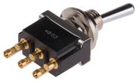 ftd09g04 TE Connectivity Toggle Switch, Panel Mount, On-On, SPDT, Solder Terminal, 125V ac