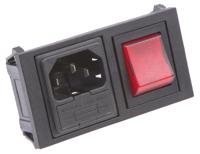 bzh01z000011 Bulgin C14 Snap-In IEC Connector Male, 10A, 250 V, Fuse Size 5 x 20mm