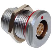 ccl2s106 CAMDENBOSS Circular Connector, 6 Contacts, Panel, M14 Connector, Socket, Female, IP68, CamCirc CCL2 Series