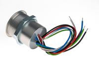 12416454 Schurter Illuminated Push Button Switch, Momentary, Panel Mount, 30mm Cutout, SPST, Blue, Green, Red LED, 4 →