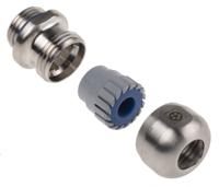 53806750 Lapp SKINTOP Series Metallic Stainless Steel Cable Gland, M16 Thread, 5mm min., 7mm max., IP69K
