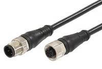 1200668994 Molex Female 5 way M12 to Male 5 way M12 Sensor Actuator Cable, 3 m
