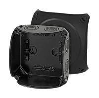 kf0600b HENSEL ENYCASE DK Series Black Polycarbonate Junction Box, 130 x 130 x 77mm
