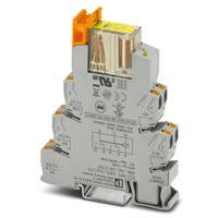 2910537 Phoenix Contact PLC-RPT Series Interface Relay, DIN Rail Mount, 24V dc Coil, DPDT, 1-Pole