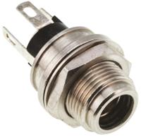 l712as Switchcraft DC Socket Rated At 5.0A, 30.0 V, Panel Mount, length 26.3mm, Silver, IP68
