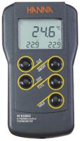 hi9125 Hanna Instruments HI 935002 Wired Digital Thermometer for Laboratory Use, K Probe, 2 Input(s), +1350°C Max, ±0.2 %