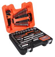 s95 Bahco 96-Piece Metric 1/2 in, 1/4 in Bit Socket Set with Ratchet, Hex Bit