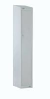 213-826 RS PRO 1 Door No Steel Light Grey Locker, 1800 mm x 300 mm x 450mm