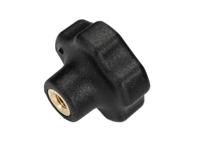 284-5422 RS PRO Black Thermoplastic Multiple Lobes Clamping Knob, M5, Female Insert