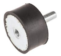 171-2606 RS PRO M8 Anti Vibration Mount, Male to Female Bobbin with 139.04kg Compression Load