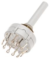 ck1026 Lorlin, 4 Position 3PST Rotary Switch, 150 mA@ 250 V ac, Solder Tab