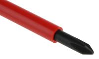 atp1x100ve Facom Phillips Insulated Screwdriver, PH1 Tip, 100 mm Blade, VDE/1000V, 210 mm Overall