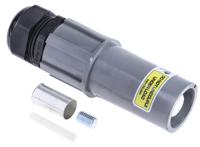 nls-3-gy-s120-m40a ITT Cannon, Veam Powerlock Grey Cable Mount Industrial Power Plug, Rated At 400A, 1.0 kV