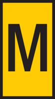 561-01134-wic1-m-pa66-ye HellermannTyton WIC Snap On Cable Markers, Yellow, Pre-printed "M", 2 → 2.8mm Cable, for Cables and Wires,