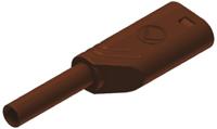 975090705 Hirschmann Test & Measurement Brown Male Banana Plug, 2mm Connector, Solder Termination, 10A, 1000V ac/dc, Gold Plating