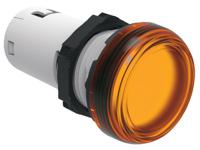 lpmla1 Lovato, LPML, Panel Mount Orange LED Pilot Light, 22mm Cutout, IP66, IP67, IP69K, Round, 12V