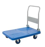 259-5126 RS PRO Foldable Flatbed PP Platform Trolley, 900 x 600 x 890mm, 300kg Load
