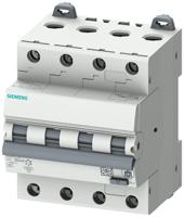 5su1346-7fp06 Siemens RCBO, 6A Current Rating, 4P Poles, 30mA Trip Sensitivity, Type C, Sentron Range