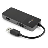 usb32hdvga StarTech.com USB A to HDMI, VGA Adapter, USB 3.0, 2 Supported Display(s) - 4K @ 30Hz