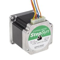 103h7123-5040 Sanyo Denki 103H7 Series Hybrid, Single Shaft Stepper Motor, 0.83Nm Torque, 24 V, 1.8°, 56 x 56mm Frame, 6.35mm Shaft