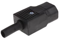 px0686 Bulgin C14 Cable Mount IEC Connector Male, 10A, 250 V