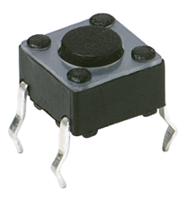 pts645sl502-lfs C & K IP40 Black Button Tactile Switch, SPST 50 mA 3.5 (Dia.)mm Through Hole