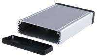 1455l1602 Hammond 1455 Silver Anodised Aluminium Enclosure, 160 x 106.13 x 33.63mm