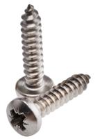 522-1476 RS PRO Plain Stainless Steel Pan Head Self Tapping Screw, N°8 x 3/4in Long 19mm Long