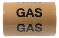 711-615 RS PRO Beige PP, Vinyl Pipe Marking Tape, text Gas, Dim. W 150mm x L 33m