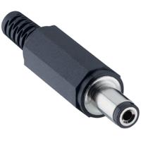 1633-02 Lumberg, 1633 DC Plug Rated At 3A, 24 VDC, Cable Mount, length 46.5mm, Nickel Plated