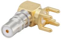 28k201-400n5 Rosenberger, Jack PCB Mount QMA Connector, 50Ω, Solder Termination, Right Angle Body