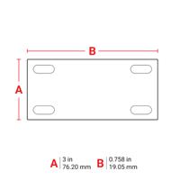 m7-12-109 Brady B-109 Black on White Label Printer Label, 19.05 mm Width, 76.2mm Label Length, 19.05mm Label Width