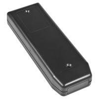 192-0762 RS PRO Black ABS Enclosure, IP54, IK07, Black Lid, 149 x 51 x 24mm
