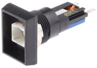 501000-601 Saia-Burgess Illuminated Push Button Switch, Momentary, Panel Mount, 16mm Cutout, SPDT