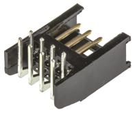 280389-2 TE Connectivity AMPMODU MOD II Series Right Angle Through Hole PCB Header, 8 Contact(s), 2.54 mm Pitch, 2 Row, Shrouded
