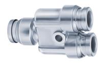 kqg2u06-00 SMC KQG2 Series Y Tube-to-Tube Adaptor, Push In 6 mm to Push In 6 mm, Tube-to-Tube Connection Style