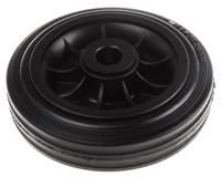 13128 LAG Black Rubber Quiet Operation, Shock Absorbing Trolley Wheel, 135kg