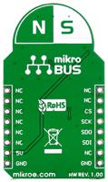 mikroe-1987 MikroElektronika 3D Hall Click Hall Effect Sensor MikroBus Click Board for MLX90333