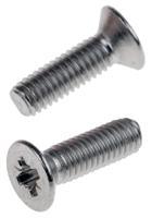 914-1778 RS PRO Pozidriv M3 Countersunk A2 304 Stainless Steel Machine Screws DIN 965Z x 10.0mm