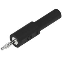 ada204-n Electro PJP Black, Female to Male Banana adapter and Nickel Plated