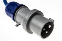 670uk1633 Scame IP44 Blue Surface Mount Socket, Rated At 16A, 200 → 250 V