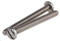 914-1595 RS PRO Slot M5 Pan A2 304 Stainless Steel Machine Screws DIN 85 x 45.0mm