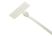 603-223 RS PRO Cable Ties, 110mm x 2.5mm, Natural Nylon, Pk-100