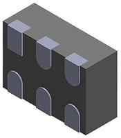 usbulc6-2m6 STMicroelectronics USBULC6-2M6, Dual-Element Uni-Directional ESD Protection Array, 6-Pin μQFN