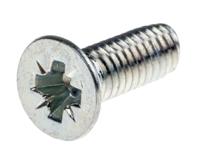 483-1280 RS PRO Bright Zinc Plated Steel Countersunk Head Thread Forming Screw, M4 x 12mm Long