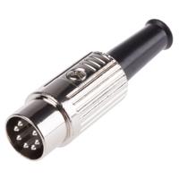 491-065 RS PRO 7 Pole Din Plug, 1A, 100 V ac, Male, Cable Mount