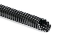 166-11100-hg-sw10-pa6-bk HellermannTyton Flexible Conduit, 10mm Nominal Diameter, Polyamide 6, Black