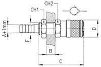 187-8772 RS PRO Brass Male Quick Air Coupling, 6mm Hose Barb