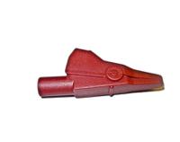 bu-651-2 Mueller Electric Crocodile Clip 4 mm Connection, Nickel-Plated Steel Contact, 10A, Red